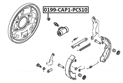 0199-CAP1-PCS10 - CAP BLEEDER PLUG PCS 10