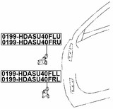 0199-HDASU40FRU - RIGHT FRONT DOOR UPPER HINGE