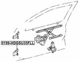 0199-HDGSU35FLL - FRONT LEFT DOOR LOWER HINGE