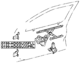 0199-HDGSU35FRL - RIGHT FRONT DOOR LOWER HINGE