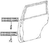 0199-HDUZJ100RLL - REAR LEFT DOOR LOWER HINGE
