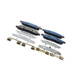 0201-A60F - PAD KIT, DISC BRAKE, FRONT - KIT (WITH ANTI SQUEAL SHIM, WITH BRACKETS) Braking System, Brake Pads