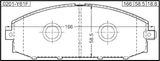 0201-Y61F - PAD KIT, DISC BRAKE, FRONT