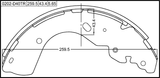 0202-D40TR - SHOE KIT, REAR BRAKE