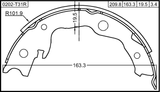 0202-T31R - SHOE KIT, REAR BRAKE