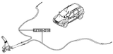 02100-D10 - PARKING BRAKE CABLE