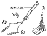 02106-J10MT - TRANSMISSION GEAR CHANGE CABLE