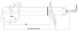 02110-006FR - SHOCK ABSORBER FRONT RIGHT GAS.TWIN TUBE