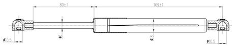 02117-003 - BOOT GAS STRUT L268/510N