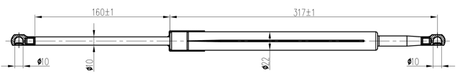 02117-005 - BOOT GAS STRUT L496/830N