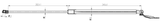 02117-006LH - TAILGATE GAS STRUT LEFT (WITH BRACKET) L646/260N