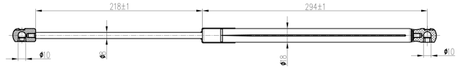 02117-008 - BOOT GAS STRUT L530/425N