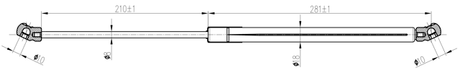 02117-010 - BOOT GAS STRUT L510/475N