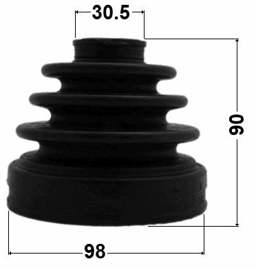 0215-TA60R - BOOT INNER CV JOINT KIT 98X90X30.5