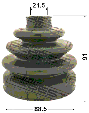 0217-R20 - BOOT OUTER CV JOINT KIT 88.5X91X21.5