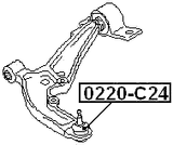 0220-C24 - BALL JOINT FRONT LOWER ARM