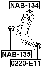 0220-E11 - BALL JOINT FRONT LOWER ARM
