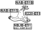 0220-E51 - BALL JOINT FRONT ARM