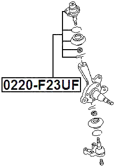 0220-F23UF - BALL JOINT FRONT UPPER ARM