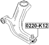 0220-K12 - BALL JOINT FRONT LOWER ARM