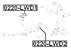 0220-LWD1 - BALL JOINT FRONT LOWER ARM