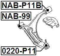 0220-P11 - BALL JOINT FRONT LOWER ARM