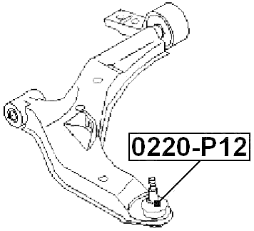 0220-P12 - BALL JOINT FRONT LOWER ARM