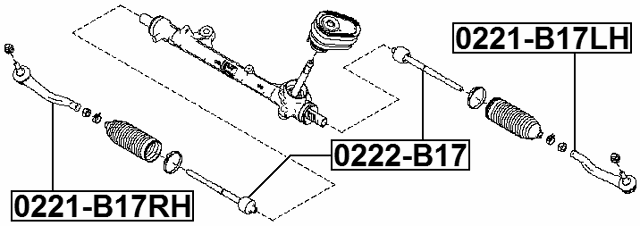0221-B17RH - STEERING TIE ROD END RIGHT