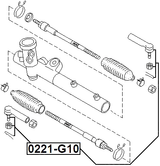 0221-G10 - STEERING TIE ROD END