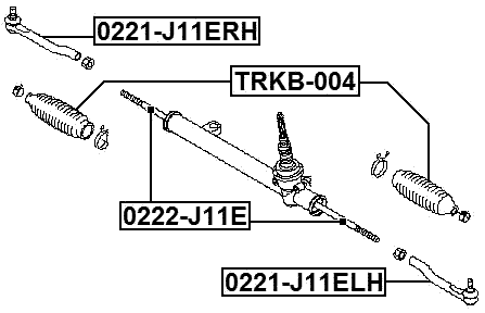 0221-J11ERH - STEERING TIE ROD END RIGHT