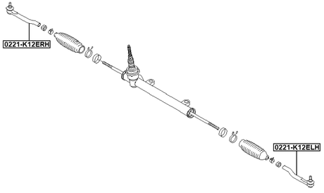 0221-K12ERH - STEERING TIE ROD END RIGHT