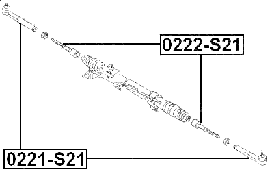 0221-S21 - STEERING TIE ROD END