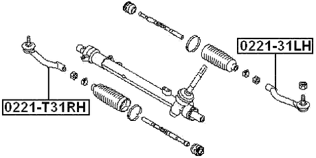 0221-T31RH - STEERING TIE ROD END RIGHT