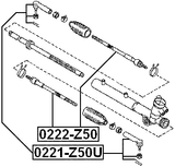 0221-Z50U - STEERING TIE ROD END