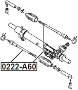 0222-A60 - STEERING TIE ROD