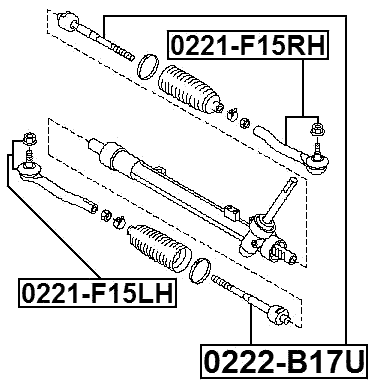 0222-B17U - STEERING TIE ROD