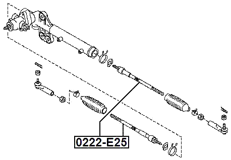 0222-E25 - STEERING TIE ROD