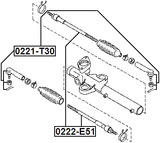 0222-E51 - STEERING TIE ROD
