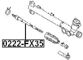 0222-FX35 - STEERING TIE ROD