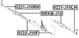 0222-J10F - STEERING TIE ROD