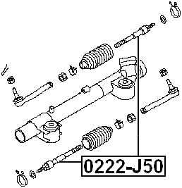 0222-J50 - STEERING TIE ROD