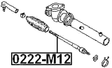 0222-M12 - STEERING TIE ROD