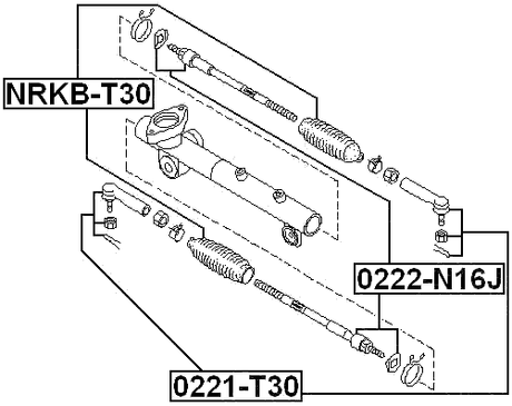 0222-N16J - STEERING TIE ROD