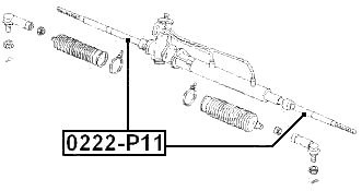 0222-P11 - STEERING TIE ROD