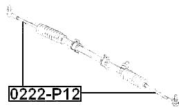 0222-P12 - STEERING TIE ROD M14X1.5/M12X1.25