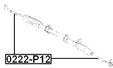0222-P12 - STEERING TIE ROD M14X1.5/M12X1.25