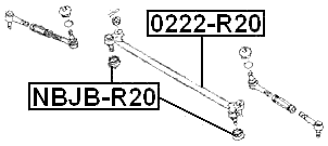 0222-R20 - STEERING TIE ROD