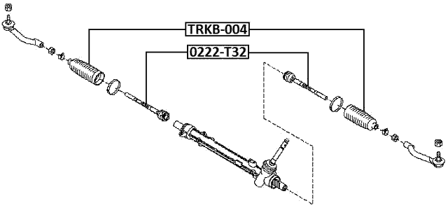 0222-T32 - STEERING TIE ROD