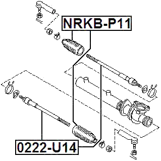 0222-U14 - STEERING TIE ROD