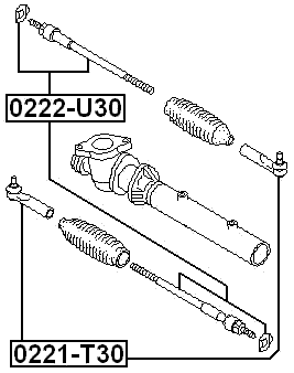 0222-U30 - STEERING TIE ROD